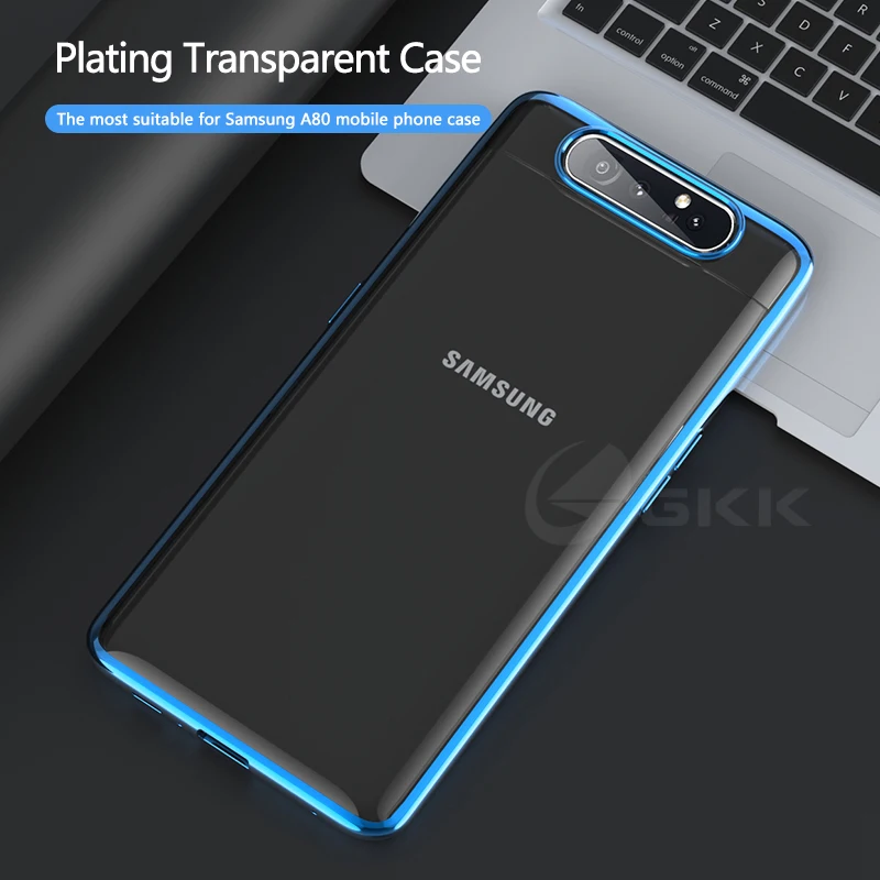 Роскошный чехол GKK для samsung galaxy A80, ударопрочный Прозрачный чехол с покрытием для samsung A80, чехол Fundas