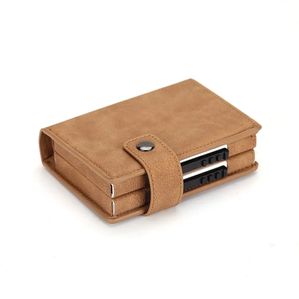 Мужской кредитный держатель для карт блокировка Rfid мужской кошелек