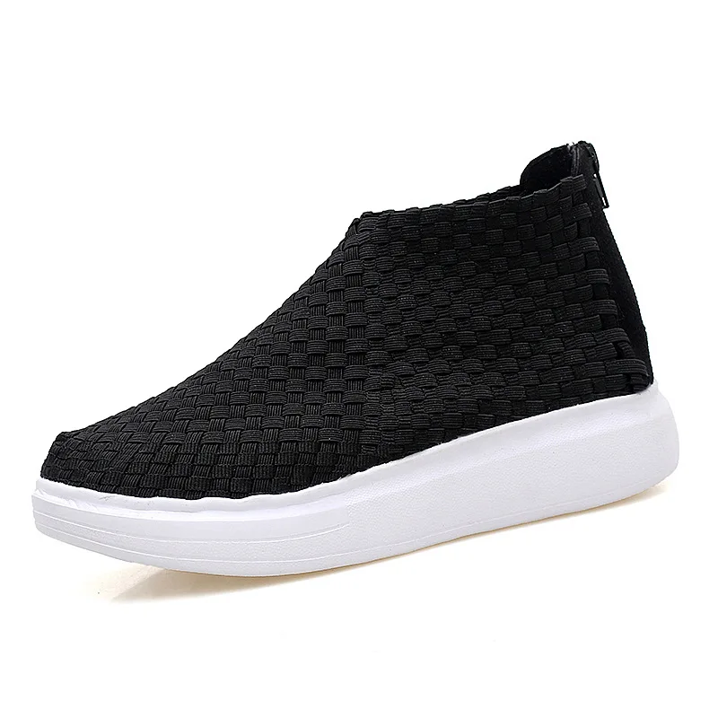 

CEVABULE Women's Shoe Zipper Elastic Strap Casual Shoes Fashion Set Feet Shoes Women Casual Shoes Women Sneakers LCH