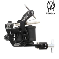 hot sales wire cutting 10 wrap coils tattoo machine for liner and shader black color iron tattoo supplies free shipping