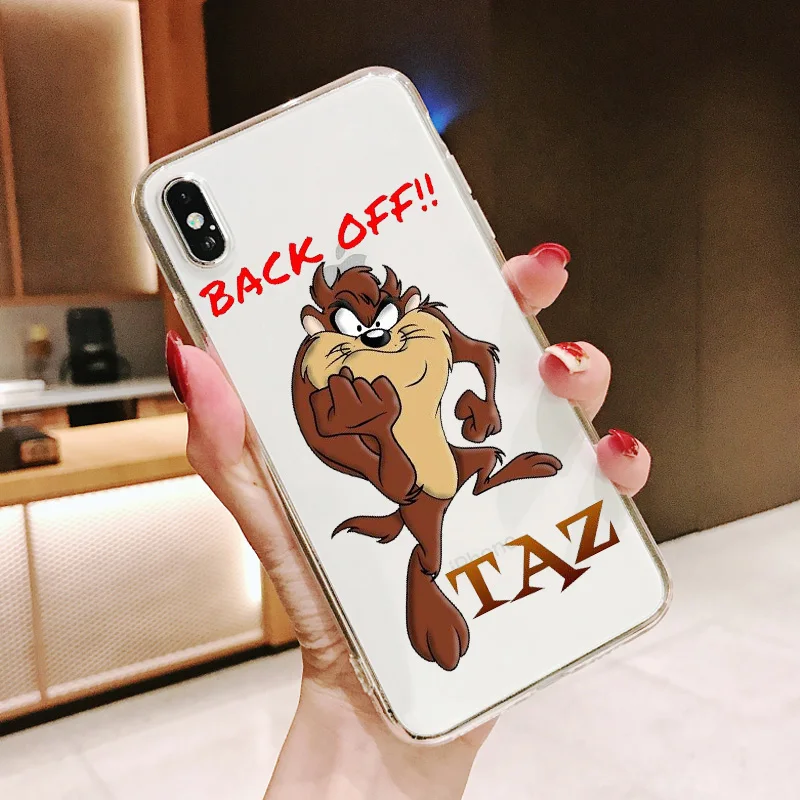 Багз Банни TweetyBird Даффи Дак веселые мелодии мягкий чехол для iPhone X 11Pro Макс XR X XSMAX 7 8, 6, 6 S, Plus, 5, 5S SE 10 Крышка