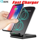 LAMJAD Oplader Qi Быстрая зарядка 30 Вт для Samsung S20 S10 Note 20 10 подставка для быстрой зарядки для Iphone 12 pro Max Mini 11 Xs Xr X 8