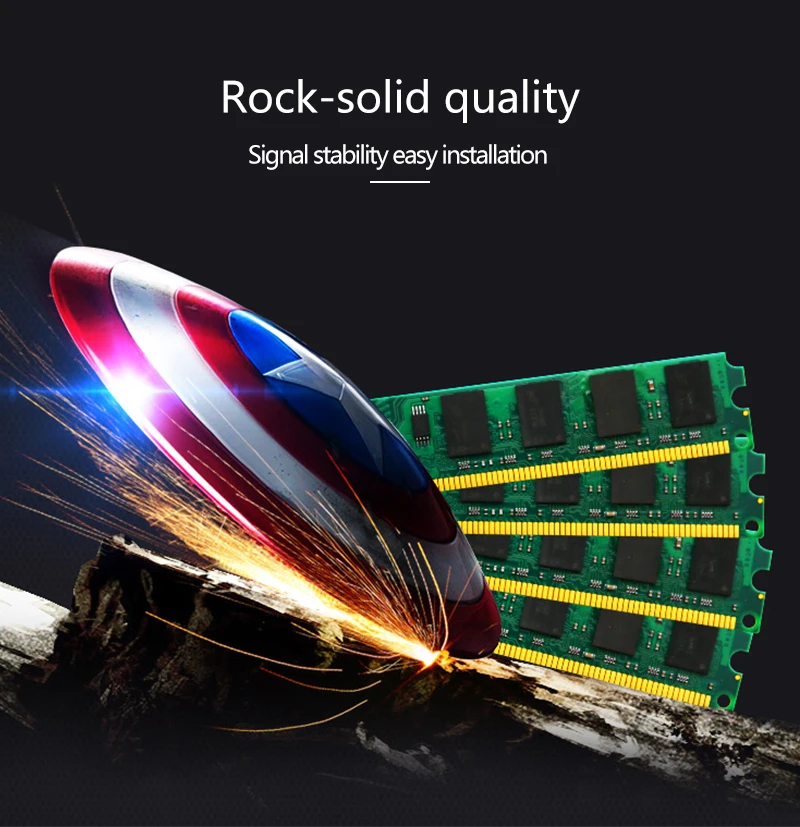 ONGY DDR2 2 ГБ 800 МГц Память ram Настольный ПК DIMM PC2-6400 памяти Высокая совместимость для Intel и AMD