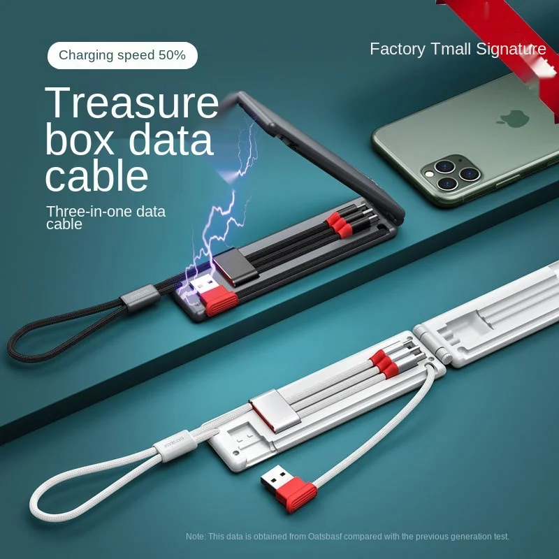 

3 в 1, USB-кабель для быстрой зарядки iPhone 12, Type-C, Android, Micro USB, Samsung A51, Huawei