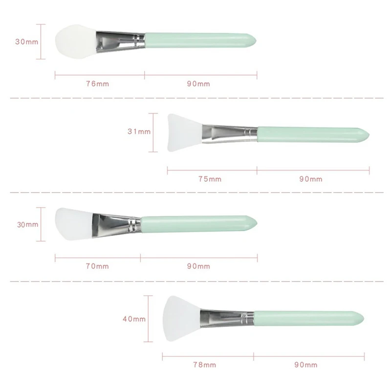 4 шт. силиконовые щётки для маски лица | Красота и здоровье