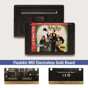 

Addams Game Family - USA Label Flashkit MD Card for Sega Genesis Megadrive Video Game Console
