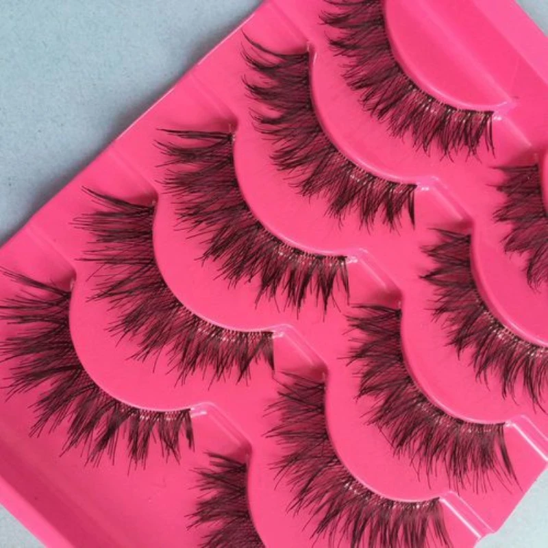 Lulaa ручная работа накладная Удлиняющая ресницы натуральный грязный крест