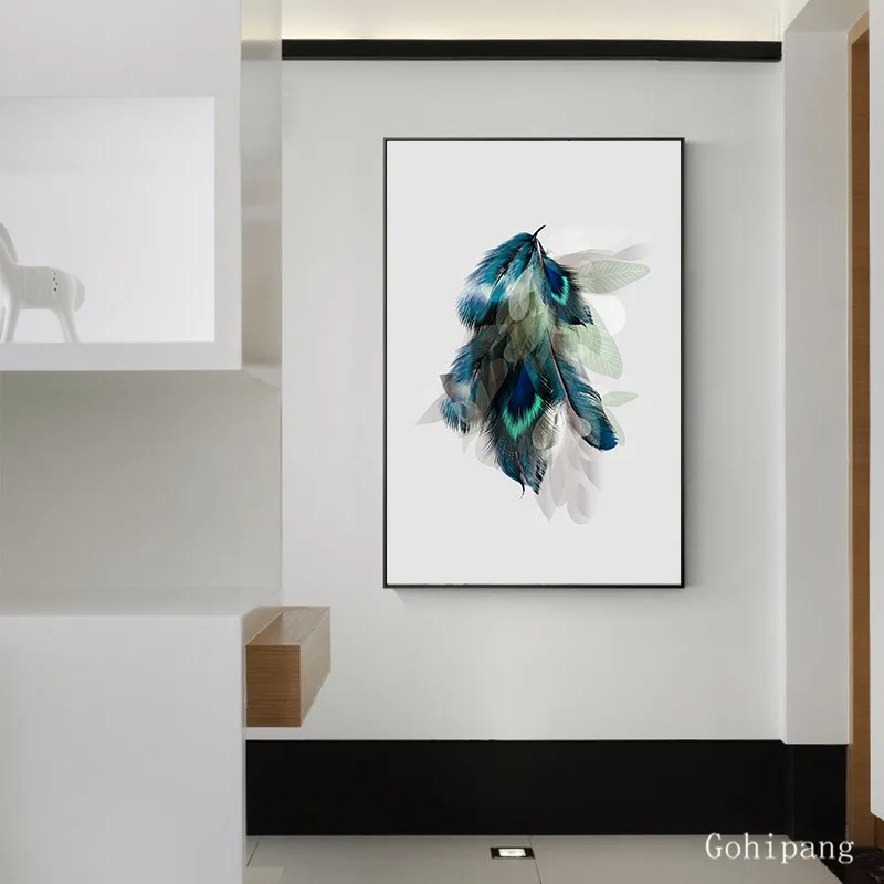 Абстрактная Картина на холсте Крыло ангела красочная модная художественная