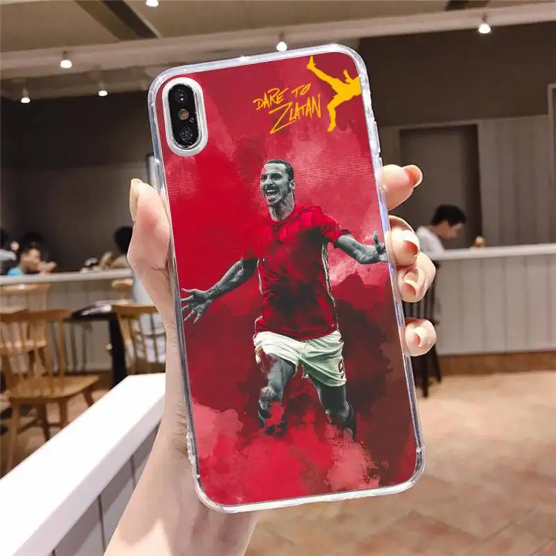 

zlatan ibrahimovic Phone Case For iphone 12 11 8 7 6s 6 5 5s 5c se plus mini x xs xr pro max Transparent soft