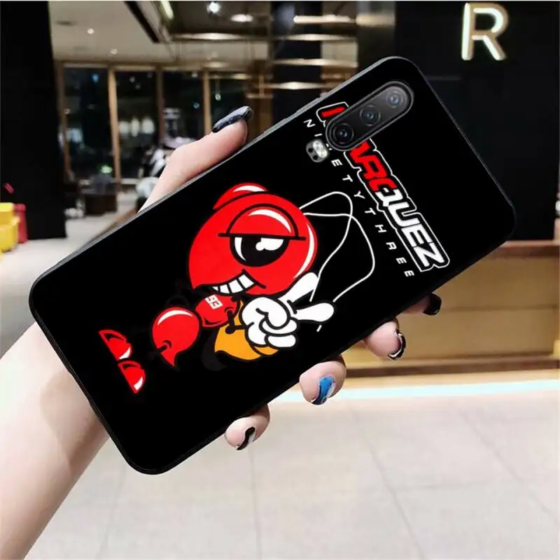 

YJZFDYRM 2018 2019 Marc Marquez Moto Gp 93 Soft black Phone Case for Huawei P40 P30 P20 lite Pro Mate 20 Pro P Smart 2019 prime