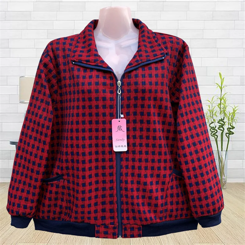 Пальто для женщин среднего и пожилого возраста Новинка 2020 весенняя куртка в