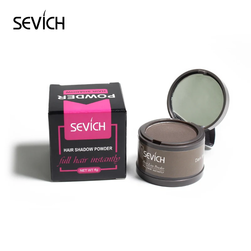 Dark Brown Водостойкая пудра натурального цвета для коррекции линии роста волос, средство для создания тени и коррекции линии роста волос, консилер для волос, универсальное средство для моментального закрашивания корней - Цвет: Dark Brown