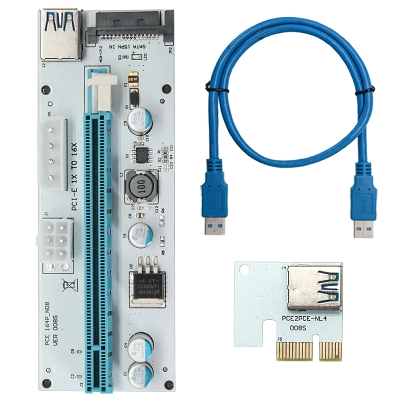

Переходная карта Pci-E PCIE 1X для 16X USB3.0 изображение кабель-удлинитель для майнинга биткоинов расширения адаптера