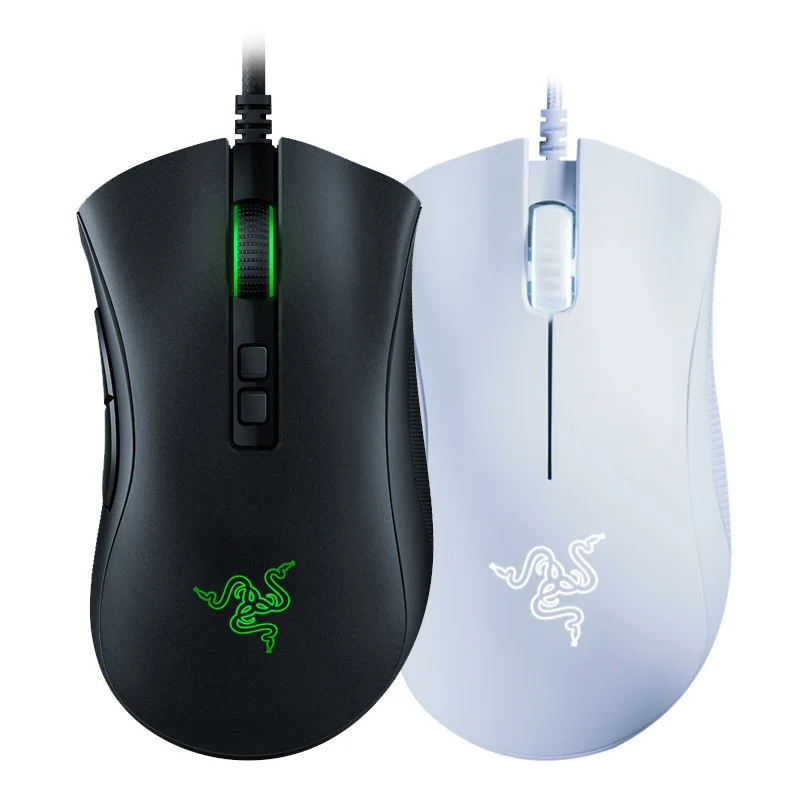Проводная игровая мышь Razer DeathAdder, мышка 6400 точек/дюйм, оптический сенсор, 5 кнопок, игровая мышка для ноутбука, ПК, геймера,