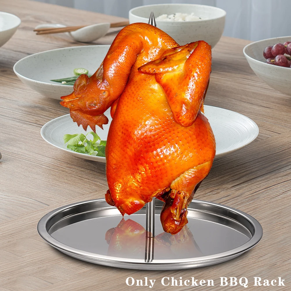 Полка для курицы и барбекю с основанием жаровня из нержавеющей стали рыбы