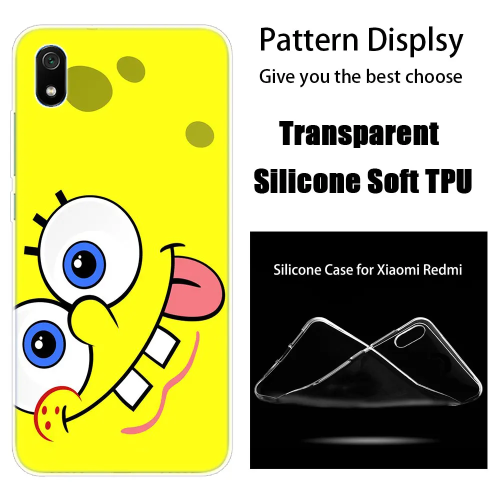 005 Горячий силиконовый чехол SpongeBob квадраты лучший друг для Xiaomi Redmi K20 Pro 7 7A 6 6A 4X5 Plus S2 GO Note 8 7 6 5 Pro 4 - Цвет: 005