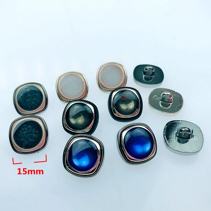 

HL 10PCS/30PCS 15mm New Mix Colors Overcoat Sweater Buttons Shank DIY Apparel Sewing Accessories
