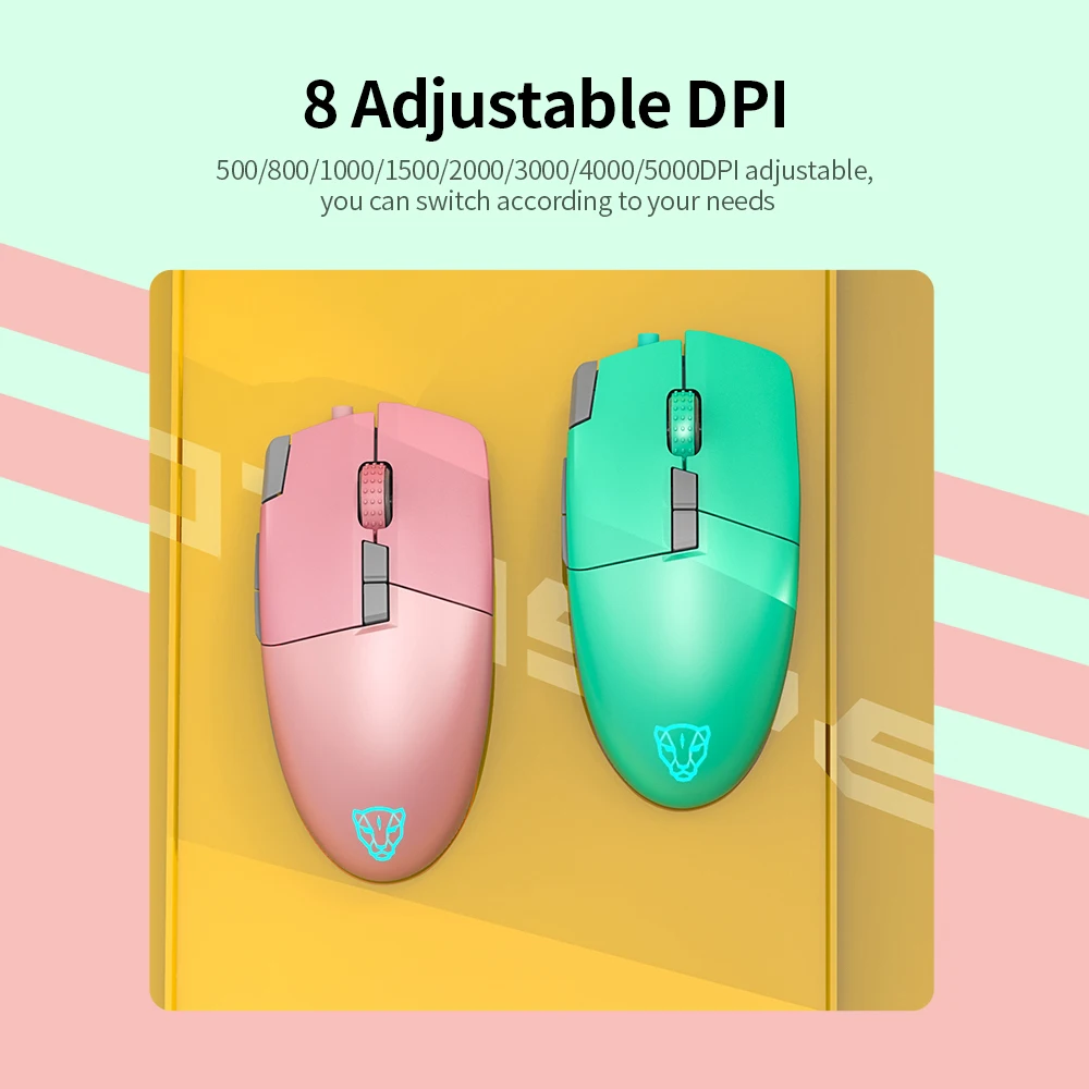 Оптическая игровая мышь Motospeed V200 Проводная USB эргономичная с 8 регулируемыми DPI