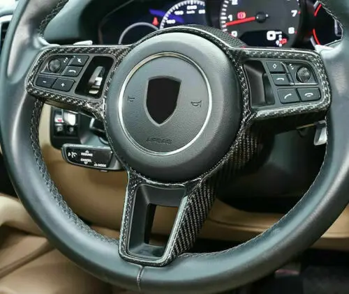 Скидка Отделка Рамы рулевого колеса из углеродного волокна для Porsche Panamera Macan Cayenne