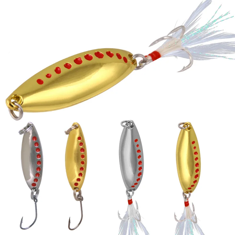 

Leech glitter metal glitter lua bait with feather blood slot hook glitter fresh water sea fishing for jack-mouth bass