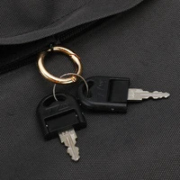 1 pcs 28mm spring o ring zinc alloy plated round hook carabiner snap clip trigger keyring buckle for bags diy bag accessories