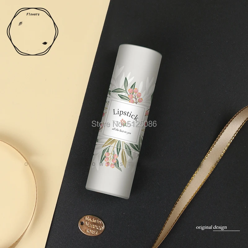 12.1mm Empty Flower Beauty Tool Concealer Package Cosmetic Lipsitck Lip Balm Papery Container Craft Paper Packing Gloss Box | Красота и
