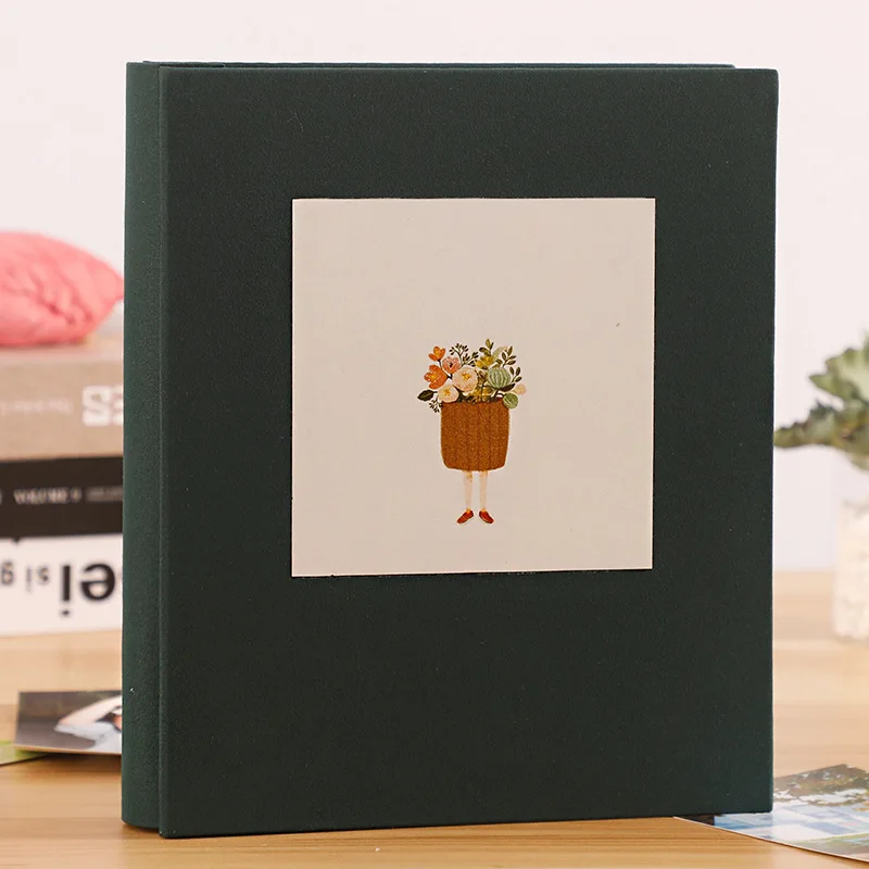 Большой 6 дюймовый фотоальбом 4D 200 листов для хранения изображений скрапбукинга