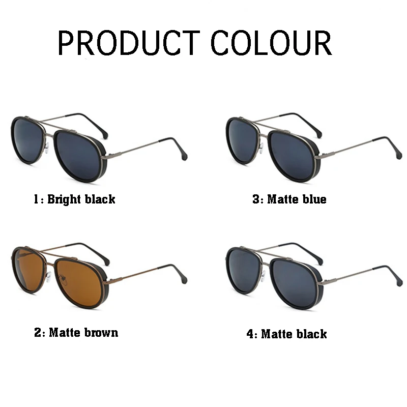 

Women's Sunglasses 2021 Fashion Men's sunglasses Matte Retro Glasses Oval Metal Glasses Vintsge Glasses For Tourism Alpinismo