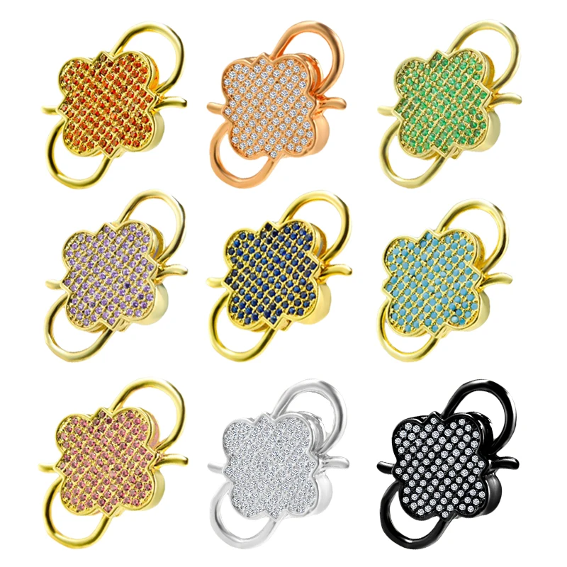 

Exquisite Color Micro Pave CZ Fashion Personality DIY Bracelet Necklace jewelry Accessories Wholesale Lovers