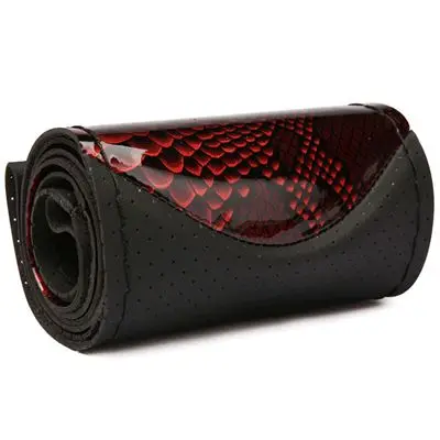 Red wine DIY чехол рулевого колеса автомобиля ручной работы с иглами нить микрофибра кожа диаметр 38 см рулевое покрытие автомобильные аксессуары - Название цвета: Red wine
