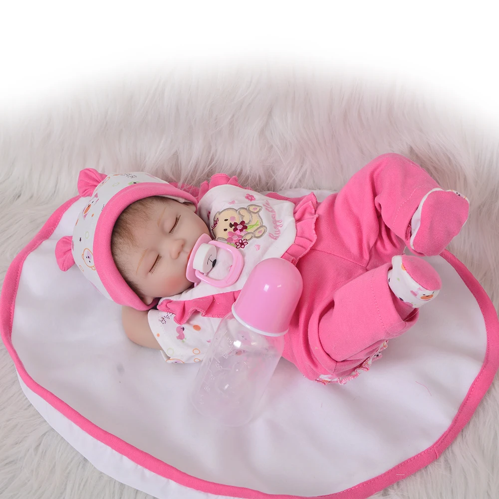 Реалистичная кукла Reborn KEIUMI 17 дюймов мягкие силиконовые куклы для младенцев 42 см