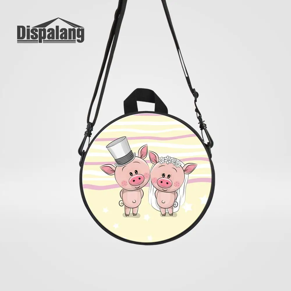 Backpack37 Dispalang новые Мультяшные детские сумки-мессенджеры с принтом лисы для девочек милые животные круглые Rugtas детские мини сумки через плечо - Цвет: Backpack37