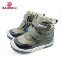 flamingo 2020 autumn boys boots childrens shoe high quality ankle kids shoes with hook loop for little boys 202b z5 2057