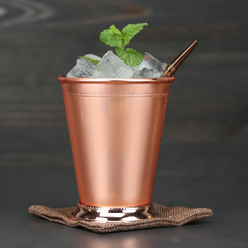 400 мл нержавеющая сталь Москва Медная кружка для коктелья Mule Julep Cup пивная чашка
