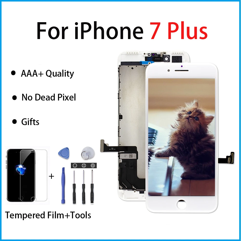 Для iPhone 7 Plus замена экрана LCD 3D сенсорный класс AAA + дигитайзер сборка для Дисплей