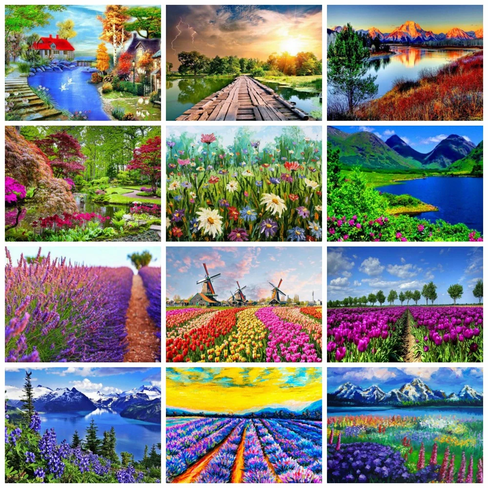 

Алмазная живопись «сделай сам», цветы, тюльпан, семейный декор, вышивка, мозаика, Цветочная Маргаритка, алмазная живопись, настенное искусст...