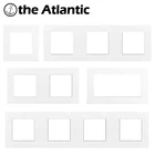 Серия S-белая пластиковая рамка на заказ, розетка для самостоятельной сборки, Бесплатная комбинация, одна двойная Тройная четверная панель