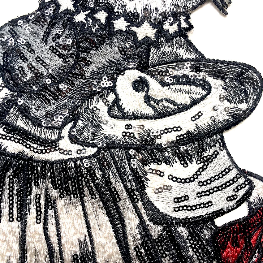 1 шт. большой Размеры Банни пошив на Вышивка Патчи для одежды Бесплатная доставка