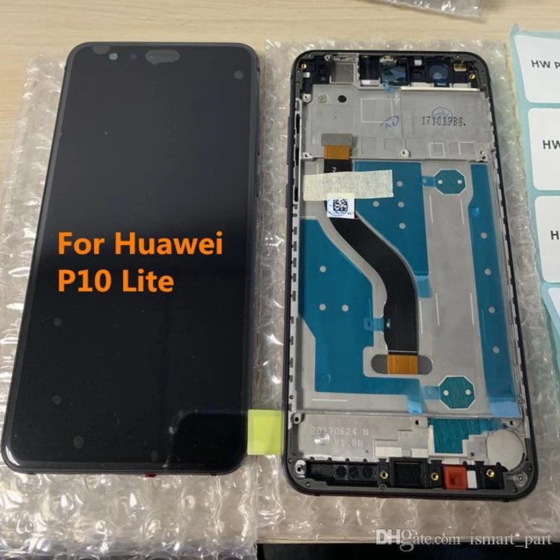 

Оригинальный ЖК-дисплей для Huawei P10 Lite, стеклянный сенсорный экран в сборе с заменой рамы