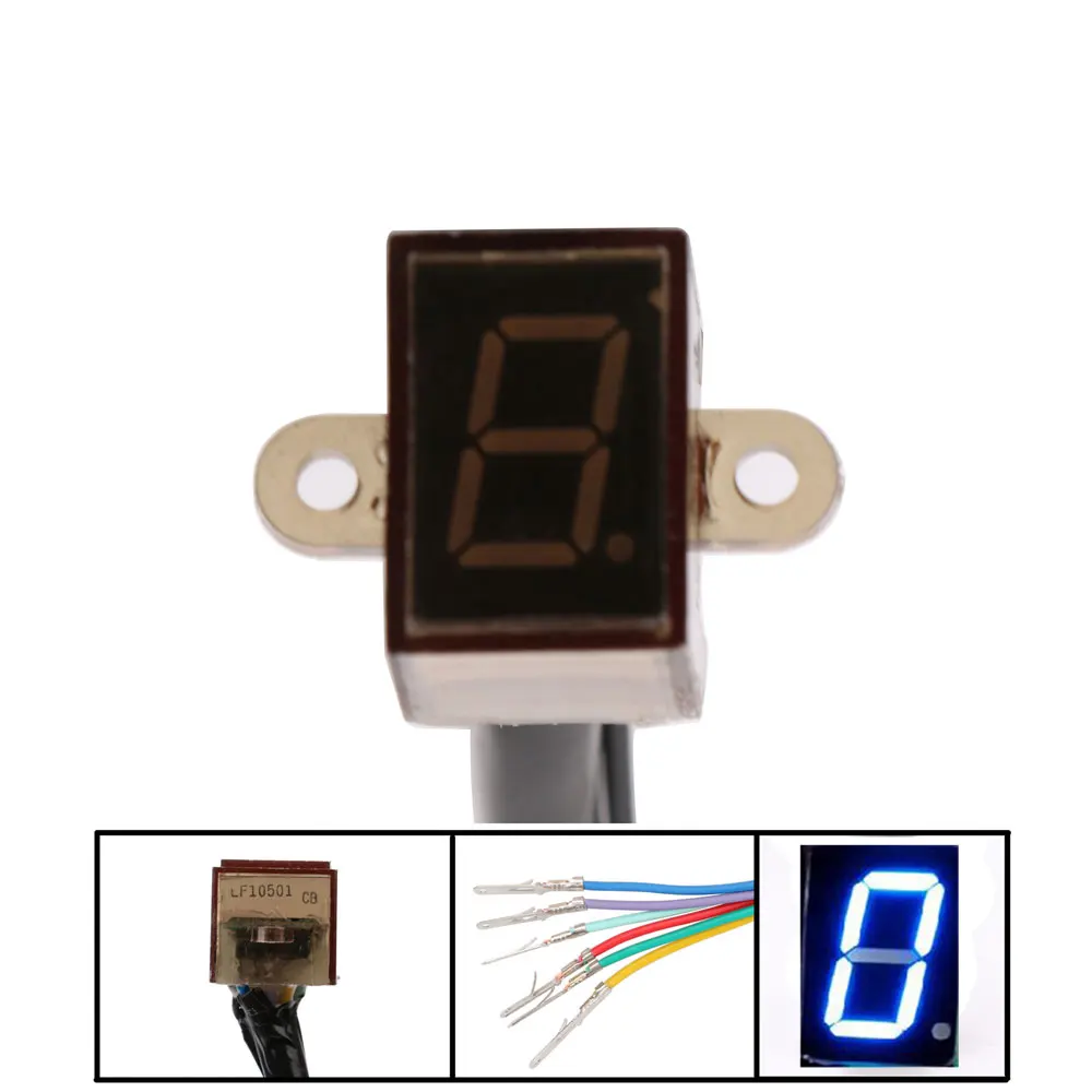 

Высококачественный мотоциклетный универсальный дисплей передач 1-6 уровня хайлайтер синий водонепроницаемый