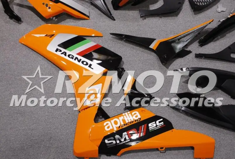 Bestellen Spritzguss Neue ABS Verkleidungen Kit Fit Für Aprilia RSV4 1000 2009-2014 09 10 11 12 13 14 Benutzerdefinierte Kostenloser Orange