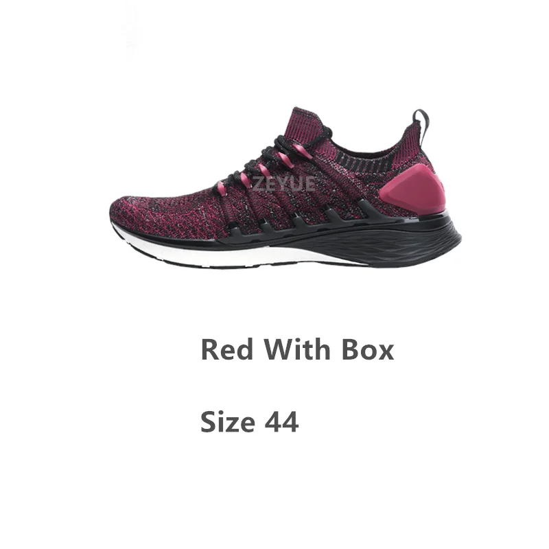 With Box Red 44 Xiaomi Mijia Shoes 3th мужские спортивные туфли новые спортивные уличные удобные и Нескользящие повседневные 3D рыбий кости системы - Цвет: With Box Red 44