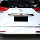 Блестящие Серебряные abs автомобильные задние двери с логотипом для toyota sienna 2013 2014 2015 2016 2017 2018 2019 2020 аксессуары задняя дверь