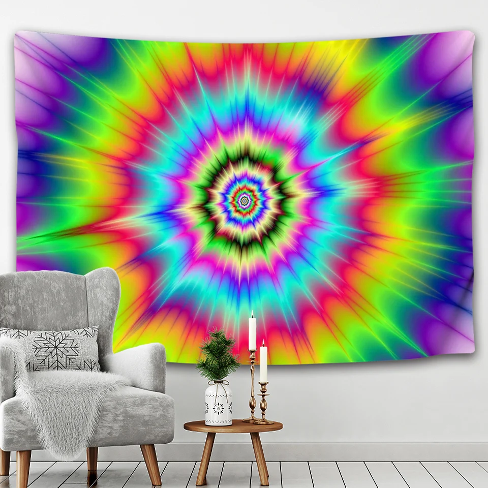 Настенный гобелен в стиле хиппи с рисунком Фэнтези украшенный мандалы таро