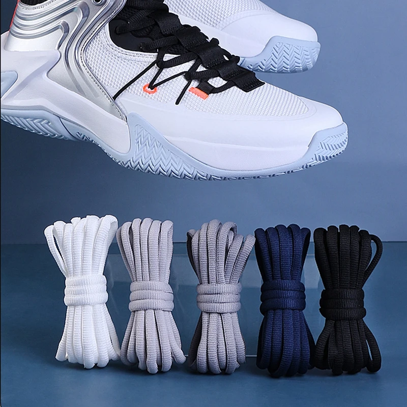 

100CM Half-round Shoe Laces for Basketball Sneakers Men and Women Casual Shoes Shoelaces Non-slip Shoelace Sport / Running BY-4