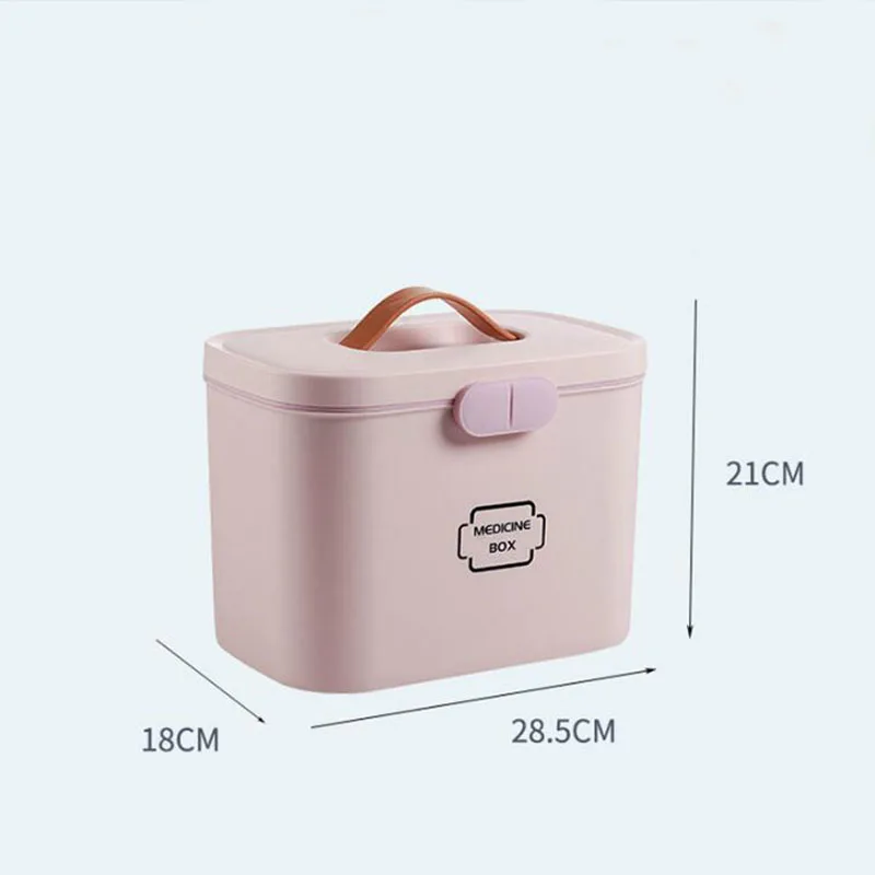 

Multifunctional Medicine Box Multi-layer Small Medicine Box Portable First Aid Box High Capacity Household Emergency Kit Box