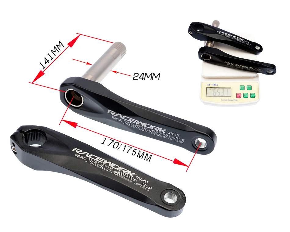 Fahrrad kurbel гоночный велосипед MTB GXP Kurbel алюминиевый легиер Mit Boden Kurbel 170 crank platte rot 32 T 34 T 36 T 38 T