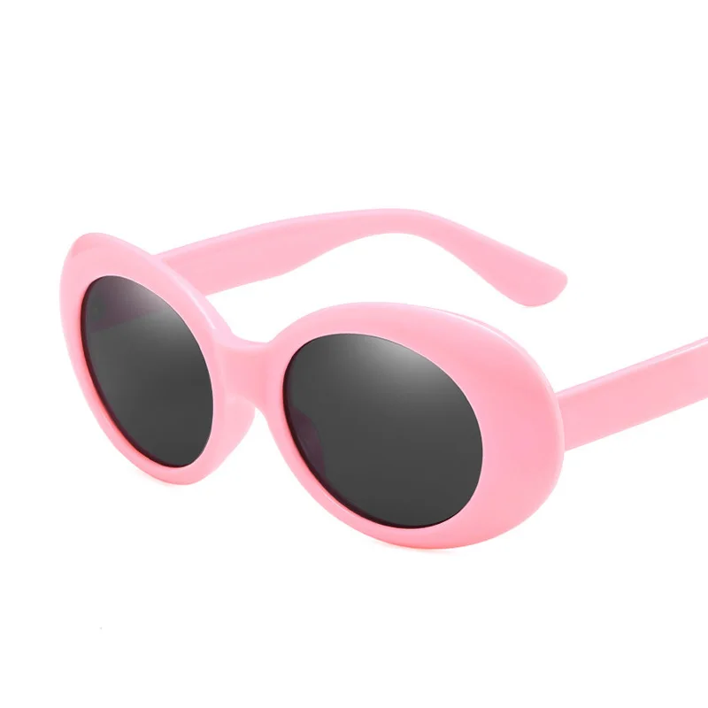 Мужские и женские винтажные очки Kurt Cobain овальные солнцезащитные в стиле ретро