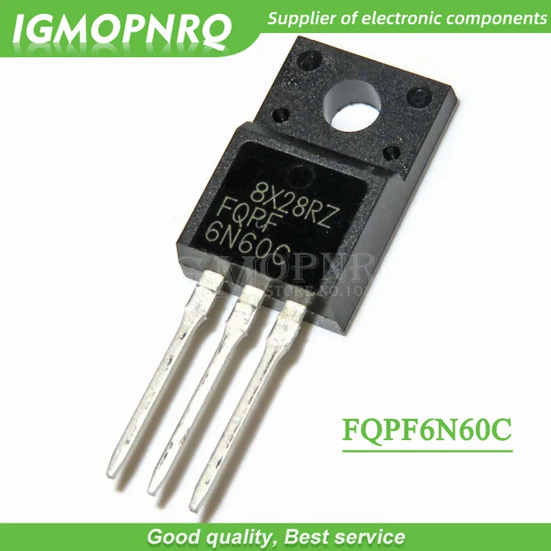 10 шт. транзисторы FQPF6N60C 6N60C 6N60 MOSFET 600 в 6A N канальный транзисторный транзистор новый