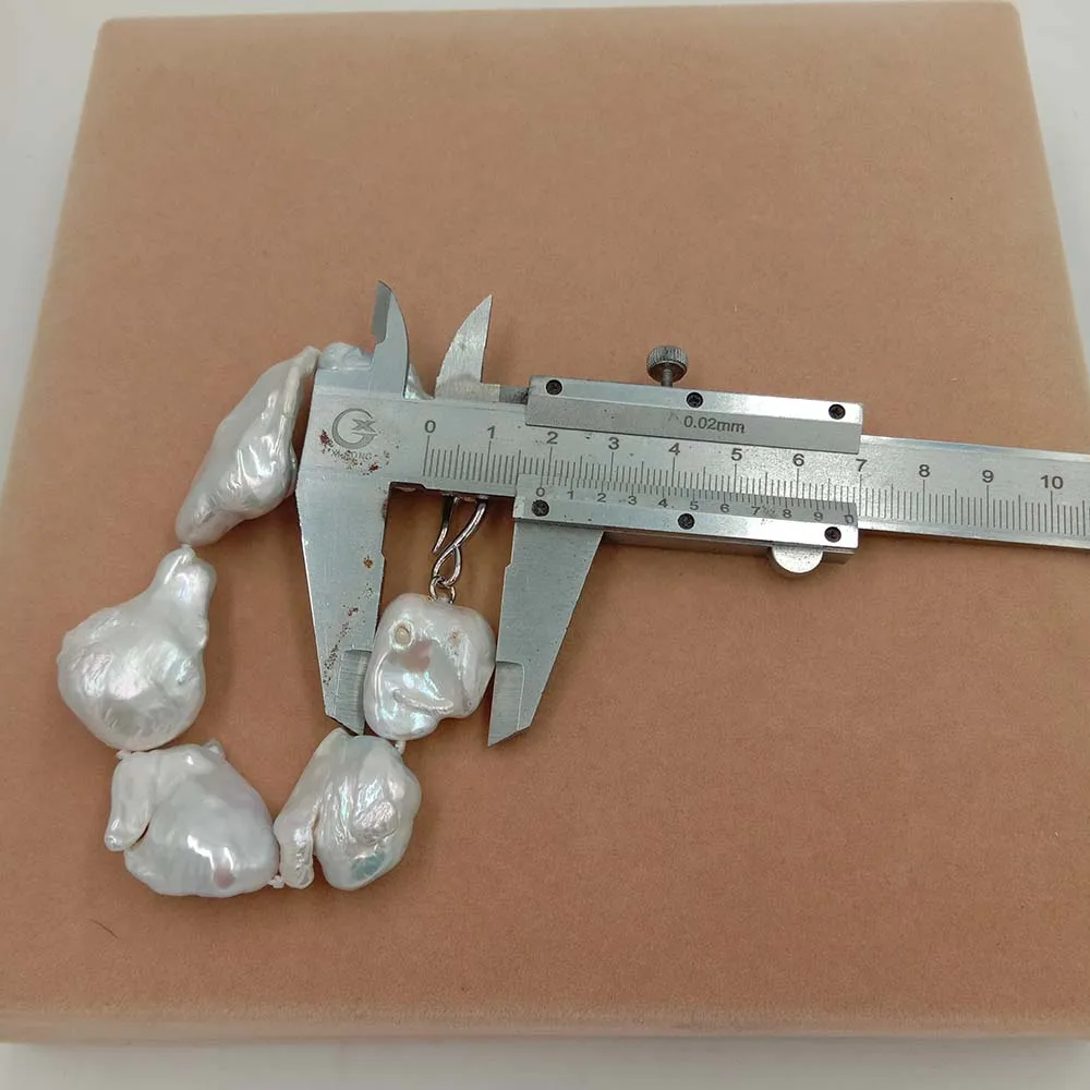 100% натуральный браслет хорошее качество большой жемчужный в стиле